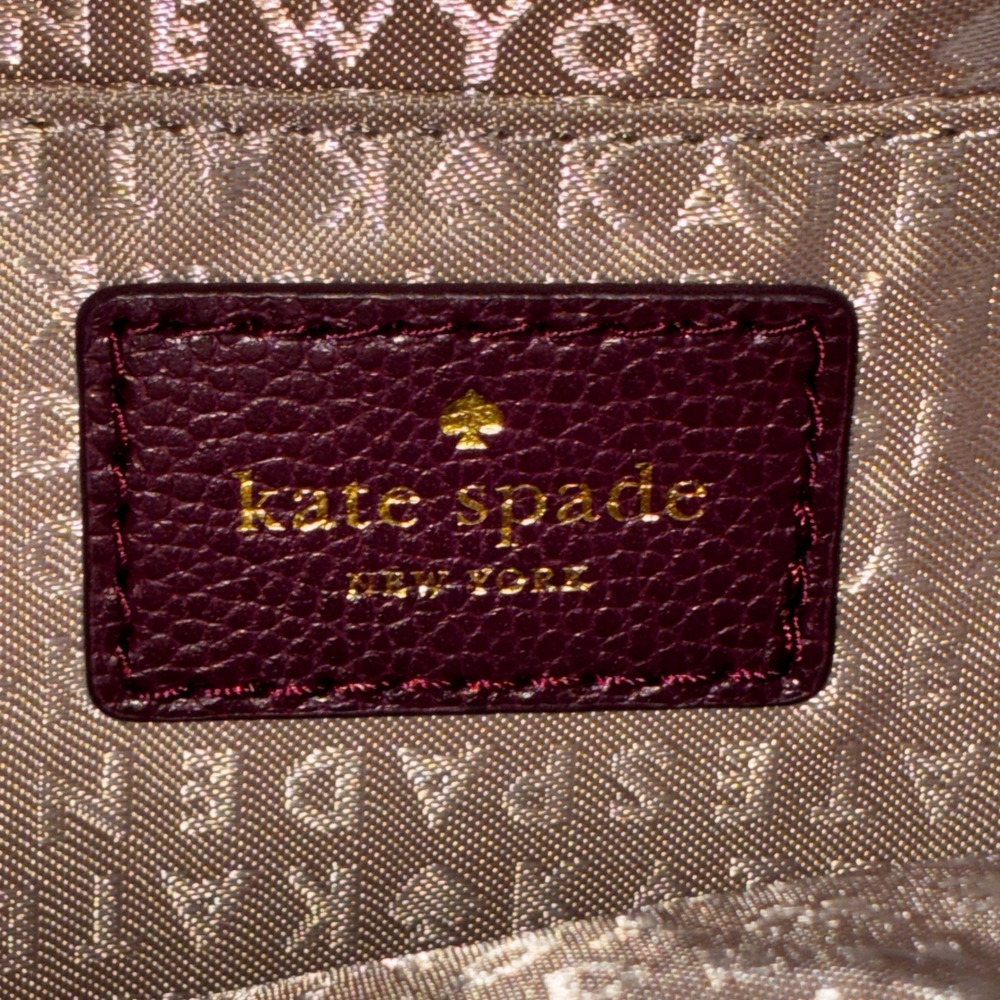 Kate Spade Purple Velvet Small Backpack Dome Bag Gold Hardware Adjustable Straps - Picture 8 of 10
